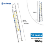 Escalera de Extensión de Aluminio Industrial - Image 7