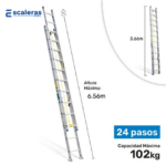Escalera de Extensión de Aluminio Industrial - Image 5