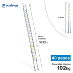 Escalera de Extensión de Aluminio Industrial